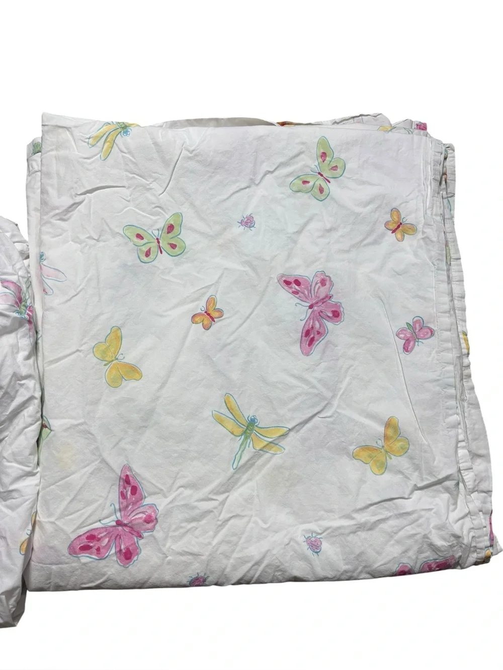 Pottery barn kids full size watercolor butterflies organic cotton sheets
